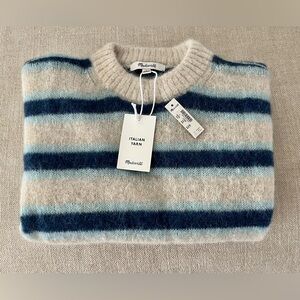Madewell Striped Pullover Sweater in Alpaca Blend